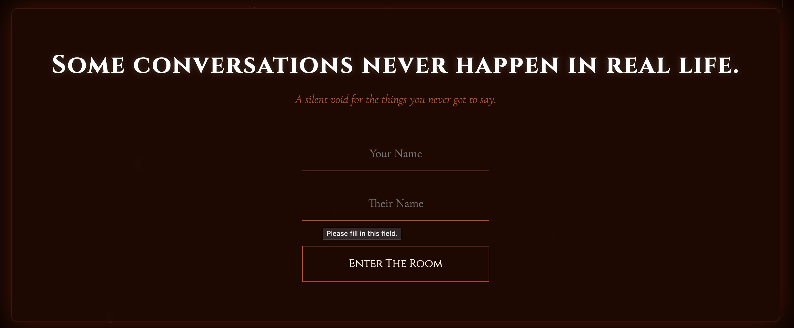 Heartbreak Hellfire — anonymous emotional sharing platform
